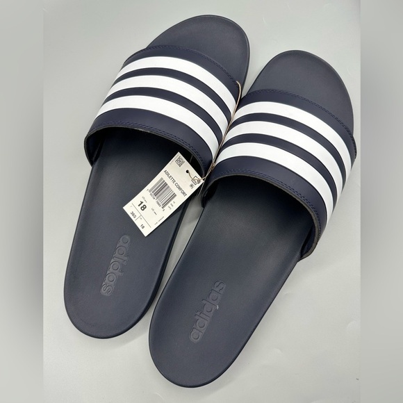 ? Adidas Adilette Comfort  Size 18M Mens Shower Adult Slide Slip On Sandal main image 9